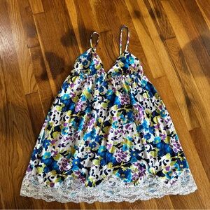 Victoria's Secret Blue and Purple Babydoll Dress